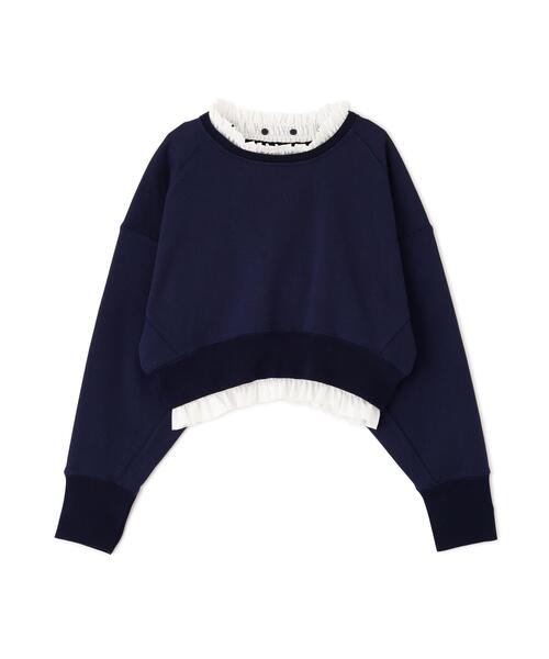 FREE'S MART（フリーズマート）の「【MFM】フリルドッキングスウェット（Tシャツ/カットソー・レディース・ホワイト系その他/ネイビー・FREE）」の15枚目の写真