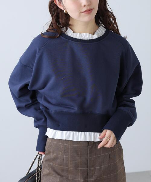 FREE'S MART（フリーズマート）の「【MFM】フリルドッキングスウェット（Tシャツ/カットソー・レディース・ホワイト系その他/ネイビー・FREE）」の16枚目の写真