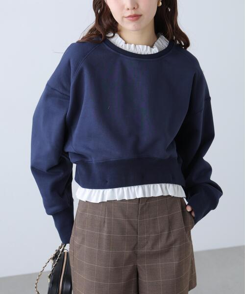 FREE'S MART（フリーズマート）の「【MFM】フリルドッキングスウェット（Tシャツ/カットソー・レディース・ホワイト系その他/ネイビー・FREE）」の19枚目の写真