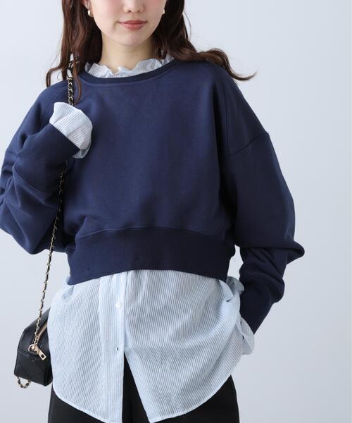 FREE'S MART(フリーズマート)の「【MFM】フリルドッキングスウェット(Tシャツ/カットソー・レディース・ホワイト系その他/ネイビー・FREE)」の18枚目の写真