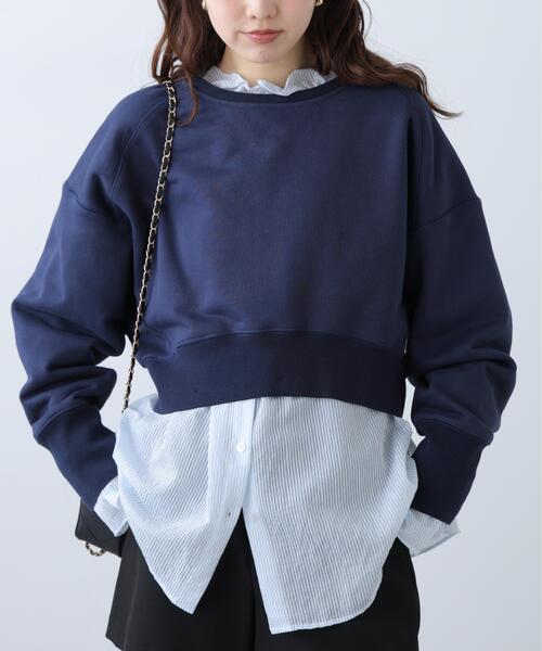 FREE'S MART(フリーズマート)の「【MFM】フリルドッキングスウェット(Tシャツ/カットソー・レディース・ホワイト系その他/ネイビー・FREE)」の20枚目の写真