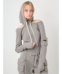 SORIN（ソリン　）の「Back Open Slim Hoodie/バックオープンスリムフーディー（パーカー）」