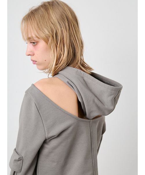 SORIN（ソリン　）の「Back Open Slim Hoodie/バックオープンスリムフーディー（パーカー・レディース・オフホワイト/カーキ/ブラック・38）」の15枚目の写真