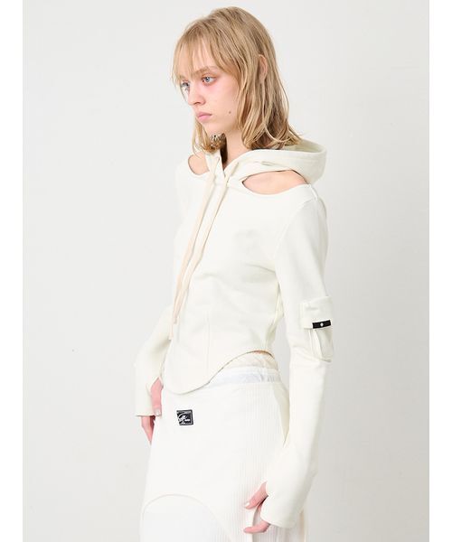 SORIN（ソリン　）の「Back Open Slim Hoodie/バックオープンスリムフーディー（パーカー・レディース・オフホワイト/カーキ/ブラック・38）」の21枚目の写真