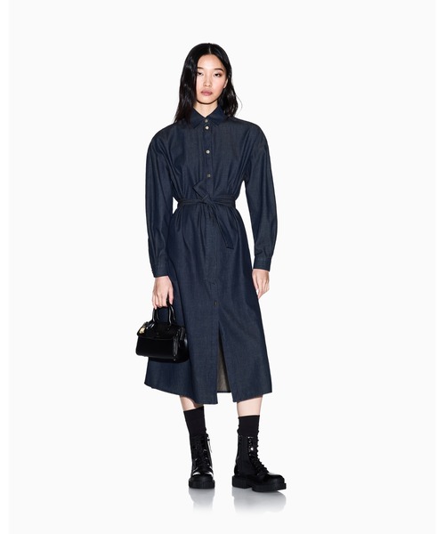 アルマーニエクスチェンジ　フェイクレザーワンピース ARMANI EXCHANGE（アルマーニエクスチェンジ）の「【A|X アルマーニ