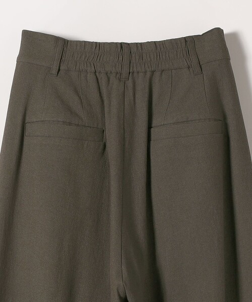 SHIPS any(シップス エニィ)の「SHIPS any:〈洗濯機可能〉リネンミックス 2タック テーパード パンツ(その他パンツ・レディース・クリーム/ダークオリーブ・38/36)」の19枚目の写真