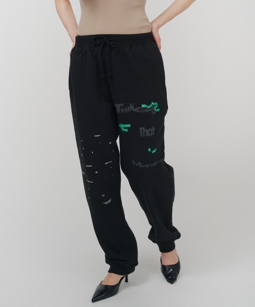 THINGS THAT MATTER（シングス ザット マター）の「CHAOS PRINT SWEAT PANTS / カオス プリント スウェット パンツ/ZOZOTOWN限定商品（スウェットパンツ・レディース・クリーム/グレー/ブラック・FREE）」の19枚目の写真