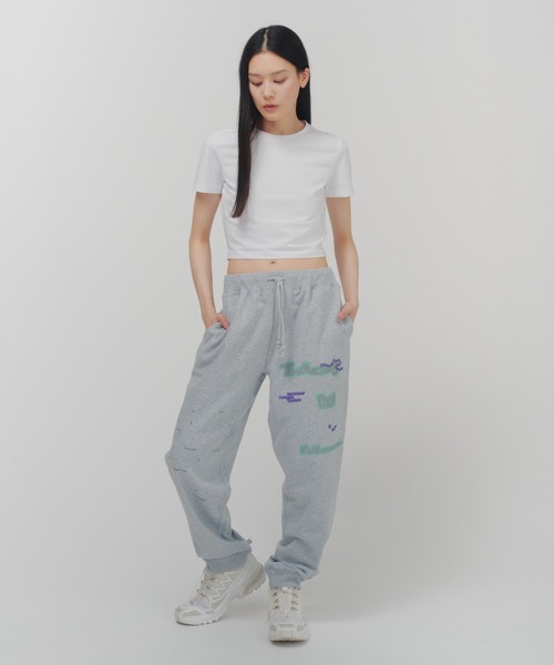THINGS THAT MATTER（シングス ザット マター）の「CHAOS PRINT SWEAT PANTS / カオス プリント スウェット パンツ/ZOZOTOWN限定商品（スウェットパンツ・レディース・クリーム/グレー/ブラック・FREE）」の14枚目の写真