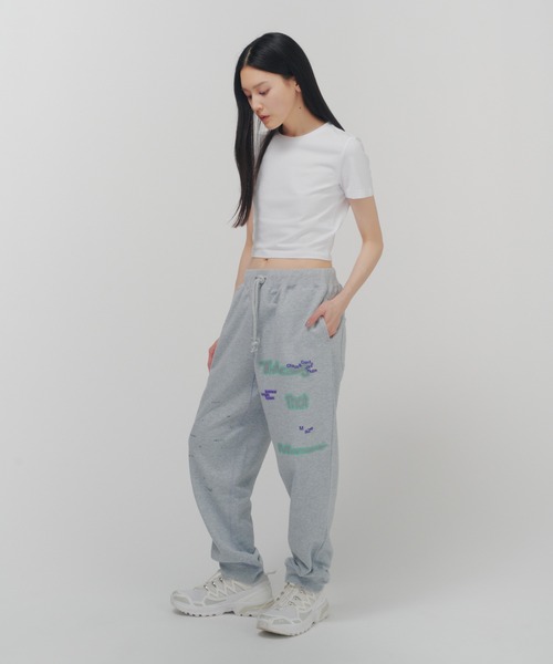 THINGS THAT MATTER（シングス ザット マター）の「CHAOS PRINT SWEAT PANTS / カオス プリント スウェット パンツ/ZOZOTOWN限定商品（スウェットパンツ・レディース・クリーム/グレー/ブラック・FREE）」の15枚目の写真