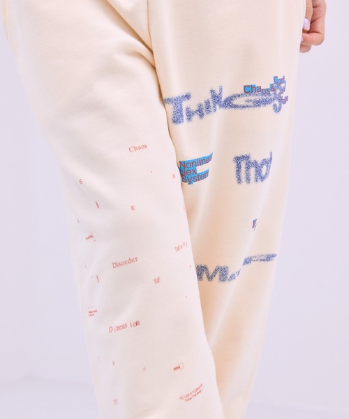 THINGS THAT MATTER（シングス ザット マター）の「CHAOS PRINT SWEAT PANTS / カオス プリント スウェット パンツ/ZOZOTOWN限定商品（スウェットパンツ・レディース・クリーム/グレー/ブラック・FREE）」の8枚目の写真