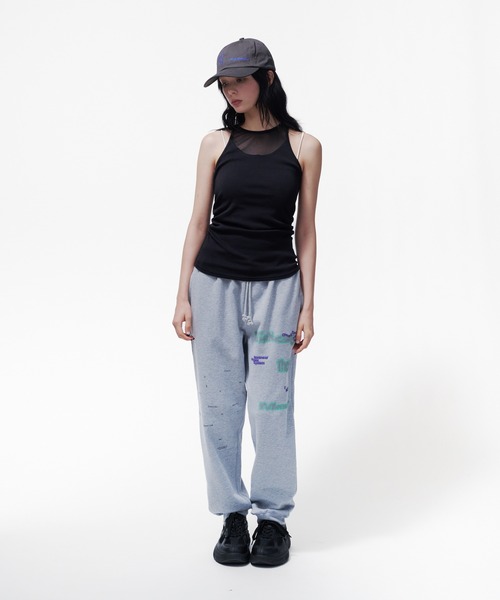 THINGS THAT MATTER（シングス ザット マター）の「CHAOS PRINT SWEAT PANTS / カオス プリント スウェット パンツ/ZOZOTOWN限定商品（スウェットパンツ・レディース・クリーム/グレー/ブラック・FREE）」の7枚目の写真