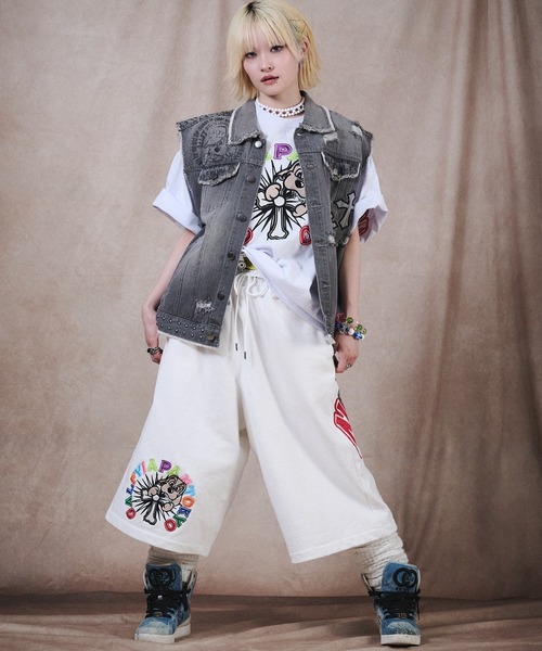 GALFY(ガルフィー)の「GALFY-おしゃぶりワンワンカラフルロゴショーツ(その他パンツ・メンズ・ブラック/ホワイト・XL/L)」の7枚目の写真