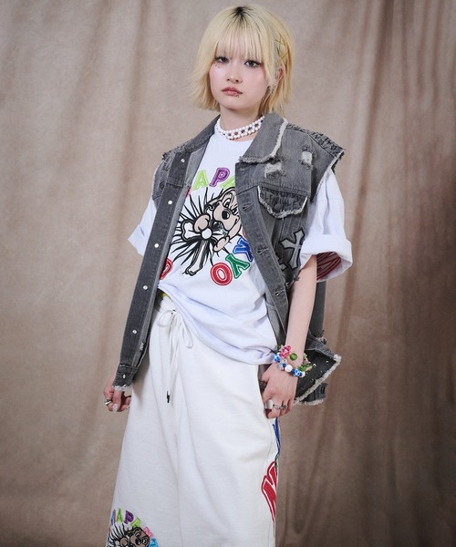 GALFY(ガルフィー)の「GALFY-おしゃぶりワンワンカラフルロゴショーツ(その他パンツ・メンズ・ブラック/ホワイト・XL/L)」の13枚目の写真