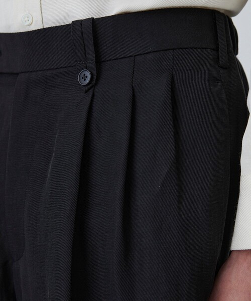 UNITED TOKYO(ユナイテッドトウキョウ)の「VINTAGE SILK LINEN 3タックスラックス(その他パンツ・メンズ・グレイッシュベージュ/ブラック・2/1)」の17枚目の写真