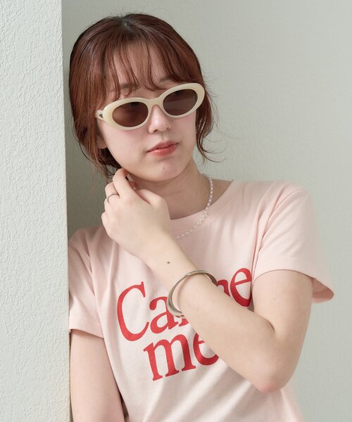 mystic(ミスティック)の「カラーキャットアイサングラス(サングラス・レディース・ピンク・ONE SIZE)」の2枚目の写真