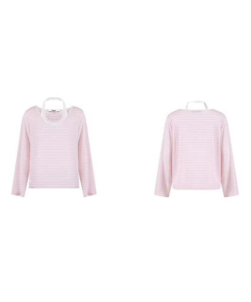 Fano Studios（ファノ ストゥディオズ）の「フェイクレイヤード ホルターネック風 トップス FC26S085【Fano Studios】【2026SS】（Tシャツ/カットソー・レディース・ピンク・S/M/L）」の11枚目の写真