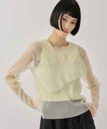 kotohayokozawa/コトハヨコザワ】《STUDIOUS別注》SHEER SHORT SLEEVE