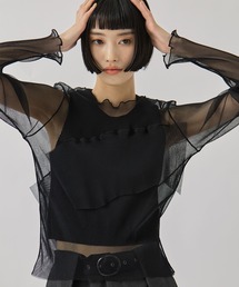 STUDIOUS（ステュディオス）の「【kotohayokozawa/コトハヨコザワ】GHOST TODO TOP *LONGSLEEVE +INNER/ゴーストトゥードゥトップロングスリーブインナー（シャツ/ブラウス）」