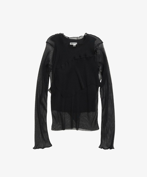 STUDIOUS（ステュディオス）の「【kotohayokozawa/コトハヨコザワ】GHOST TODO TOP *LONGSLEEVE +INNER/ゴーストトゥードゥトップロングスリーブインナー（シャツ/ブラウス・レディース・ブルー/ホワイト/ブラック/ライトブルー・FREE）」の3枚目の写真