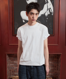 エッセンシャルクロップ半袖Tシャツ_ホワイト
