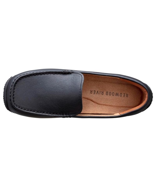 REDWOOD RIVER（レッドウッドリバー）の「レッドウッドリバー レディース R04A モカシンスリッポン（モカシン/デッキシューズ・レディース・ブラック・23/22.5/24.5/24/23.5）」の2枚目の写真