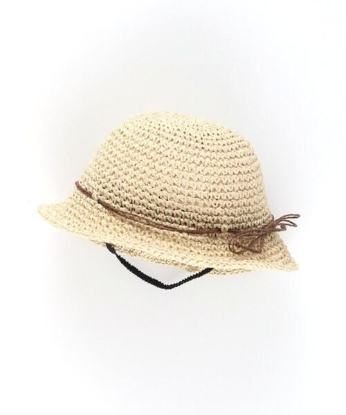 BRANSHES（ブランシェス）の「リボンペーパーハット（ハット・キッズ・アイボリー/キャメル・52cm/54cm/50cm/56cm）」の6枚目の写真