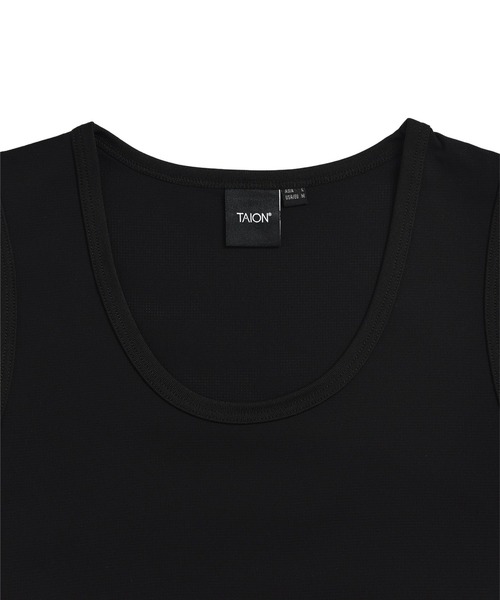 TAION(タイオン)の「【TAION(タイオン)】〈ユニセックス〉ファンクションT UV 接触冷感 抗菌 速乾 ストレッチ 微細通気孔クール タンクトップ(タンクトップ・メンズ・ホワイト/ブラック/チャコール・S/M/L/2XL/XL/3XL)」の8枚目の写真