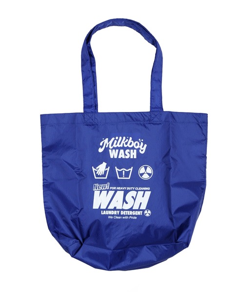 青いミルクボーイ NYLON WASH バッグ（トートバッグ）｜MILKBOY（ミルクボーイ）の