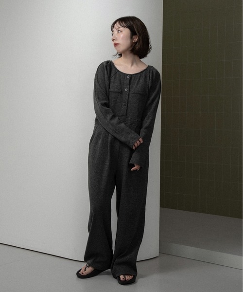 セール】waffle mix shoulder puff allinone / ワッフルミックス