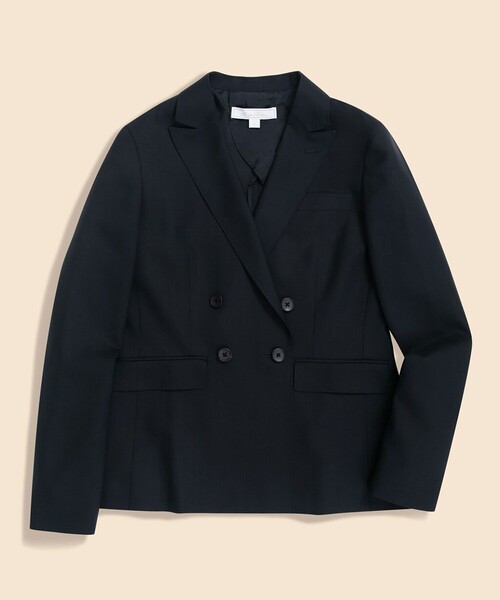 BROOKS BROTHERS(ブルックスブラザーズ)の「Brooks Brothers Explorer ウール ダブル4ボタンジャケット(テーラードジャケット・レディース・ネイビー・0/2/4/6)」の2枚目の写真