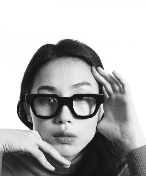 grafik:plastic（グラフィックプラスチック）の「moai 01_ black lemon（メガネ・メンズ・その他・FREE）」の4枚目の写真