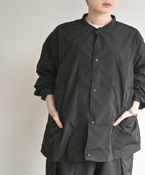 NOIR(ノワール)の「pocketable shirt(シャツ/ブラウス・メンズ・ブラック・L)」の1枚目の写真