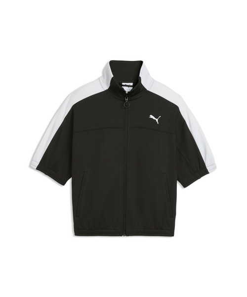 PUMA(プーマ)の「PUMA プーマ ウィメンズ T7 ショート スリーブ フルジップ ジャケット(ジャージ・レディース・チョコ/ブラック・LARGE/X-LARGE/SMALL/MEDIUM)」の5枚目の写真