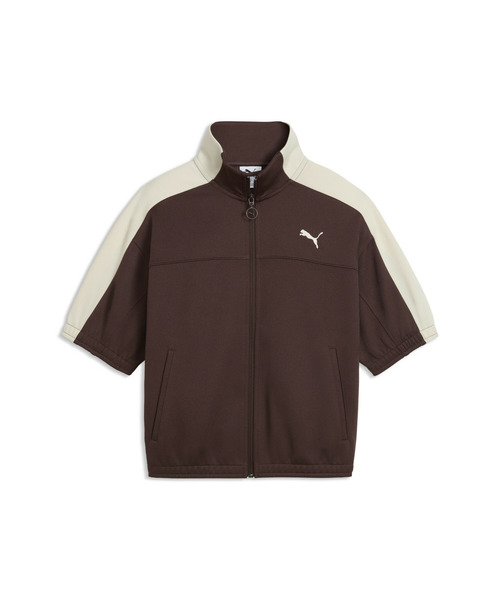 PUMA(プーマ)の「PUMA プーマ ウィメンズ T7 ショート スリーブ フルジップ ジャケット(ジャージ・レディース・チョコ/ブラック・LARGE/X-LARGE/SMALL/MEDIUM)」の9枚目の写真