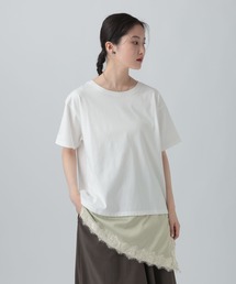 サテンレースドッキングT　668376