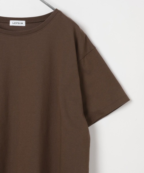 LEPSIM（レプシィム）の「サテンレースドッキングT　668376（Tシャツ/カットソー・レディース・ブラウン/オフホワイト/ホワイト×グリーン/ブラック・FREE）」の7枚目の写真