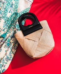 URBAN RESEARCH ROSSO WOMEN | VIOLAd’ORO レザーハンドルアバカメッシュバッグ(ショルダーバッグ)