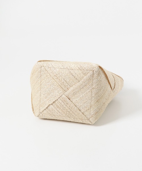 URBAN RESEARCH ROSSO WOMEN（アーバンリサーチ　ロッソ）の「VIOLAd’ORO　レザーハンドルアバカメッシュバッグ（ショルダーバッグ・レディース・ベージュ・-）」の4枚目の写真