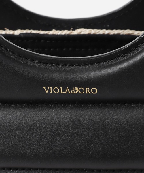 URBAN RESEARCH ROSSO WOMEN（アーバンリサーチ　ロッソ）の「VIOLAd’ORO　レザーハンドルアバカメッシュバッグ（ショルダーバッグ・レディース・ベージュ・-）」の7枚目の写真
