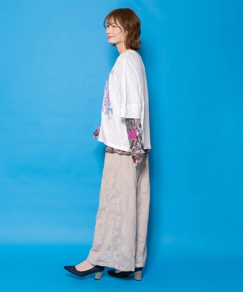 ScoLar(スカラー)の「161661:宇宙×海 オリジナルレースパンツ(その他パンツ・レディース・ブルー/チャコールグレー/グレー・M)」の16枚目の写真