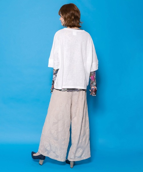 ScoLar(スカラー)の「161661:宇宙×海 オリジナルレースパンツ(その他パンツ・レディース・ブルー/チャコールグレー/グレー・M)」の13枚目の写真
