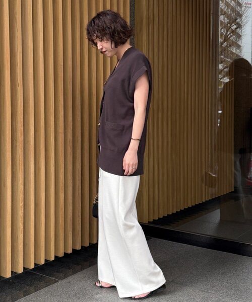 LOUNGEDRESS（ラウンジドレス）の「ドロストスウェットパンツ（スウェットパンツ・レディース・アイボリー/グレー・SMALL/MEDIUM）」の5枚目の写真