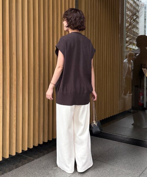 LOUNGEDRESS（ラウンジドレス）の「ドロストスウェットパンツ（スウェットパンツ・レディース・アイボリー/グレー・SMALL/MEDIUM）」の6枚目の写真
