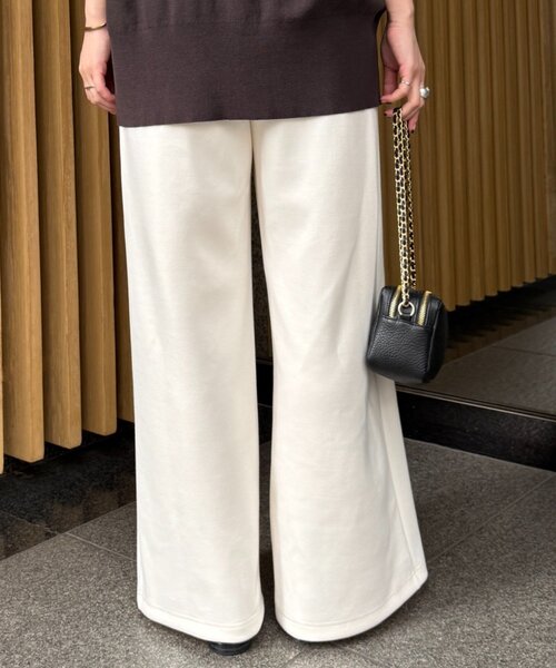 LOUNGEDRESS（ラウンジドレス）の「ドロストスウェットパンツ（スウェットパンツ・レディース・アイボリー/グレー・SMALL/MEDIUM）」の9枚目の写真