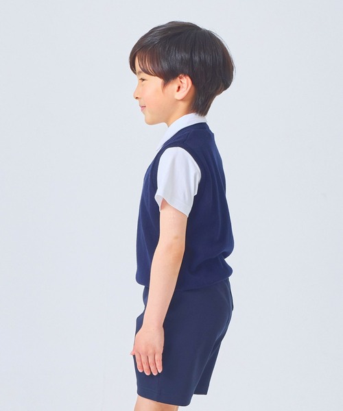 CHOPIN(ショパン)の「【 お受験 冠婚葬祭 】Vネックコットンベスト(90~130cm)(ベスト・キッズ・ネイビー・90cm/130cm/120cm/110cm/100cm)」の6枚目の写真