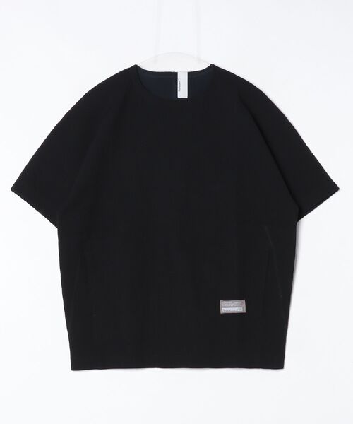POLIQUANT（ポリクアント）の「【POLIQUANT/ポリクアント】別注 THE LINKED WAFFLE S/S TEE（Tシャツ/カットソー・メンズ・ブラック/ホワイト・2/1/3）」の2枚目の写真