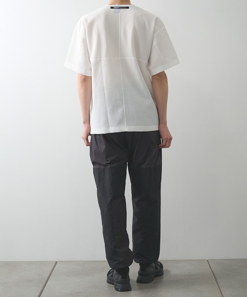 POLIQUANT(ポリクアント)の「【POLIQUANT/ポリクアント】別注 THE LINKED WAFFLE S/S TEE(Tシャツ/カットソー・メンズ・ブラック/ホワイト/ダークグレー・2/1/3/4)」の6枚目の写真