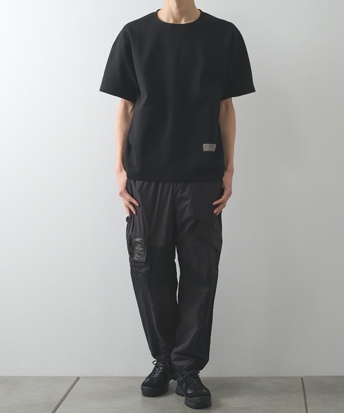 POLIQUANT(ポリクアント)の「【POLIQUANT/ポリクアント】別注 THE LINKED WAFFLE S/S TEE(Tシャツ/カットソー・メンズ・ブラック/ホワイト/ダークグレー・2/1/3/4)」の10枚目の写真