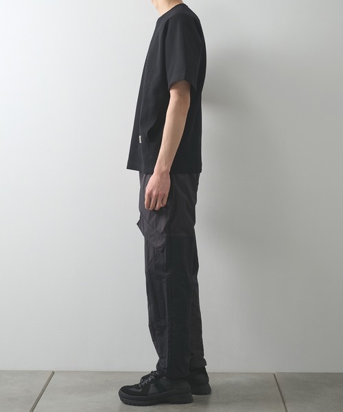 POLIQUANT(ポリクアント)の「【POLIQUANT/ポリクアント】別注 THE LINKED WAFFLE S/S TEE(Tシャツ/カットソー・メンズ・ブラック/ホワイト/ダークグレー・2/1/3/4)」の11枚目の写真