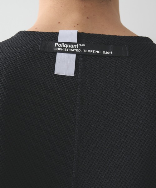 POLIQUANT(ポリクアント)の「【POLIQUANT/ポリクアント】別注 THE LINKED WAFFLE S/S TEE(Tシャツ/カットソー・メンズ・ブラック/ホワイト/ダークグレー・2/1/3/4)」の14枚目の写真